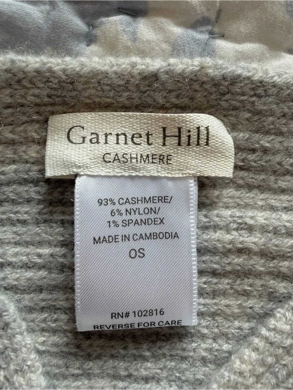 Garnet Hill Cashmere Headband